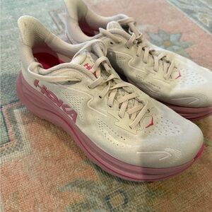 Hoka Women's Clifton10 Rose Cream/Dried Rose